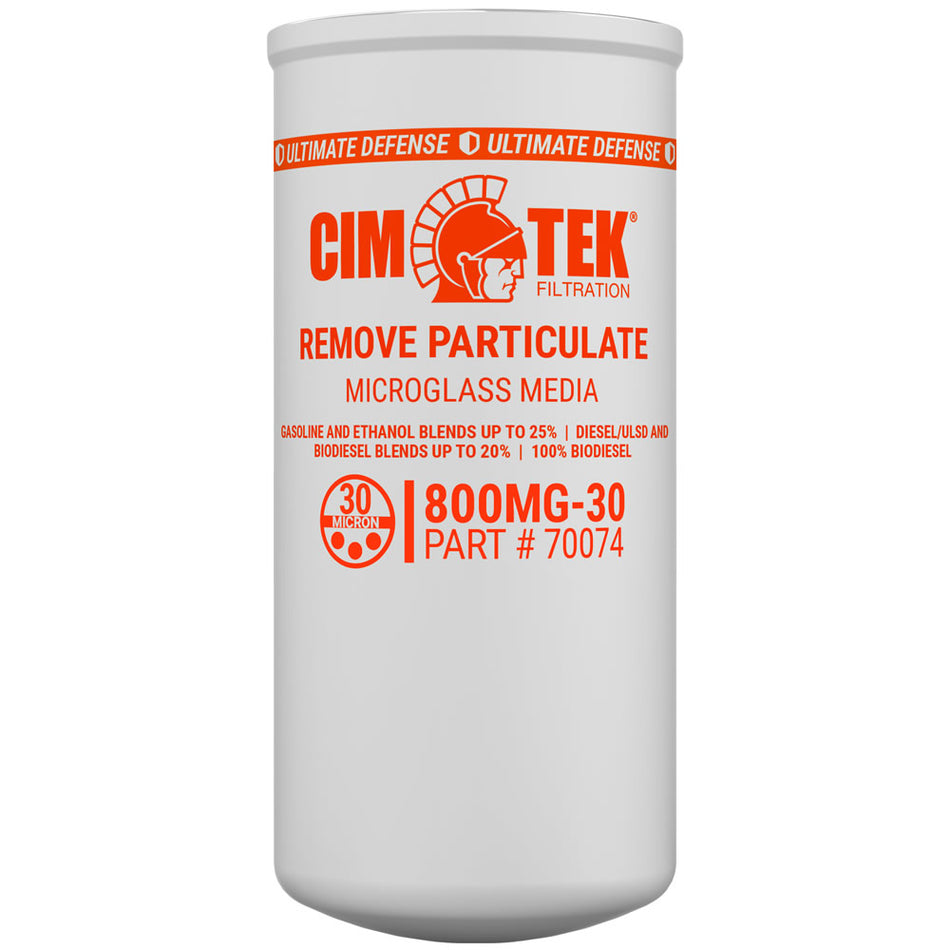 Filtre 800MG-30 5,06 pouces x 10,94 pouces 30 MICRONS Microglass